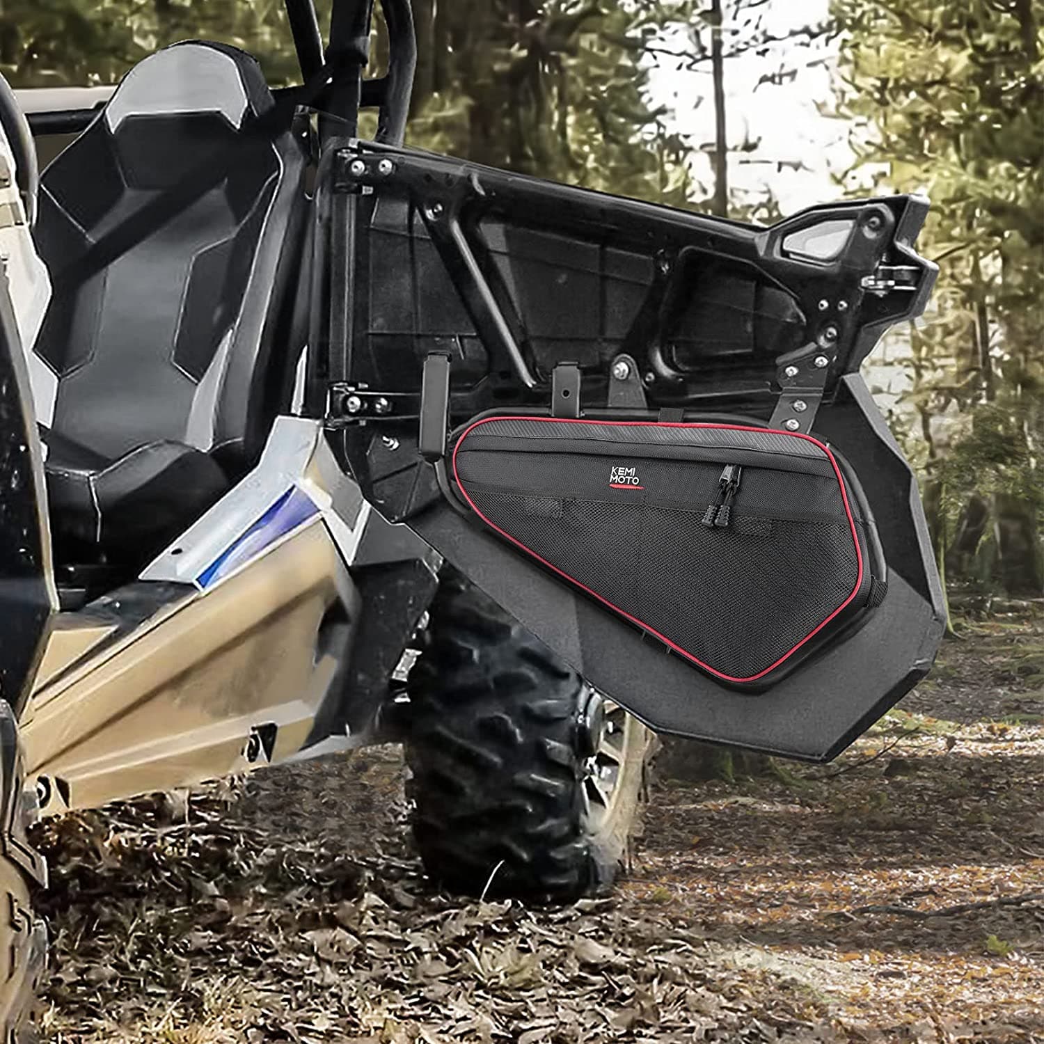 KEMIMOTO Upgraded Lower Door Storage Bag 1680D Polaris RZR