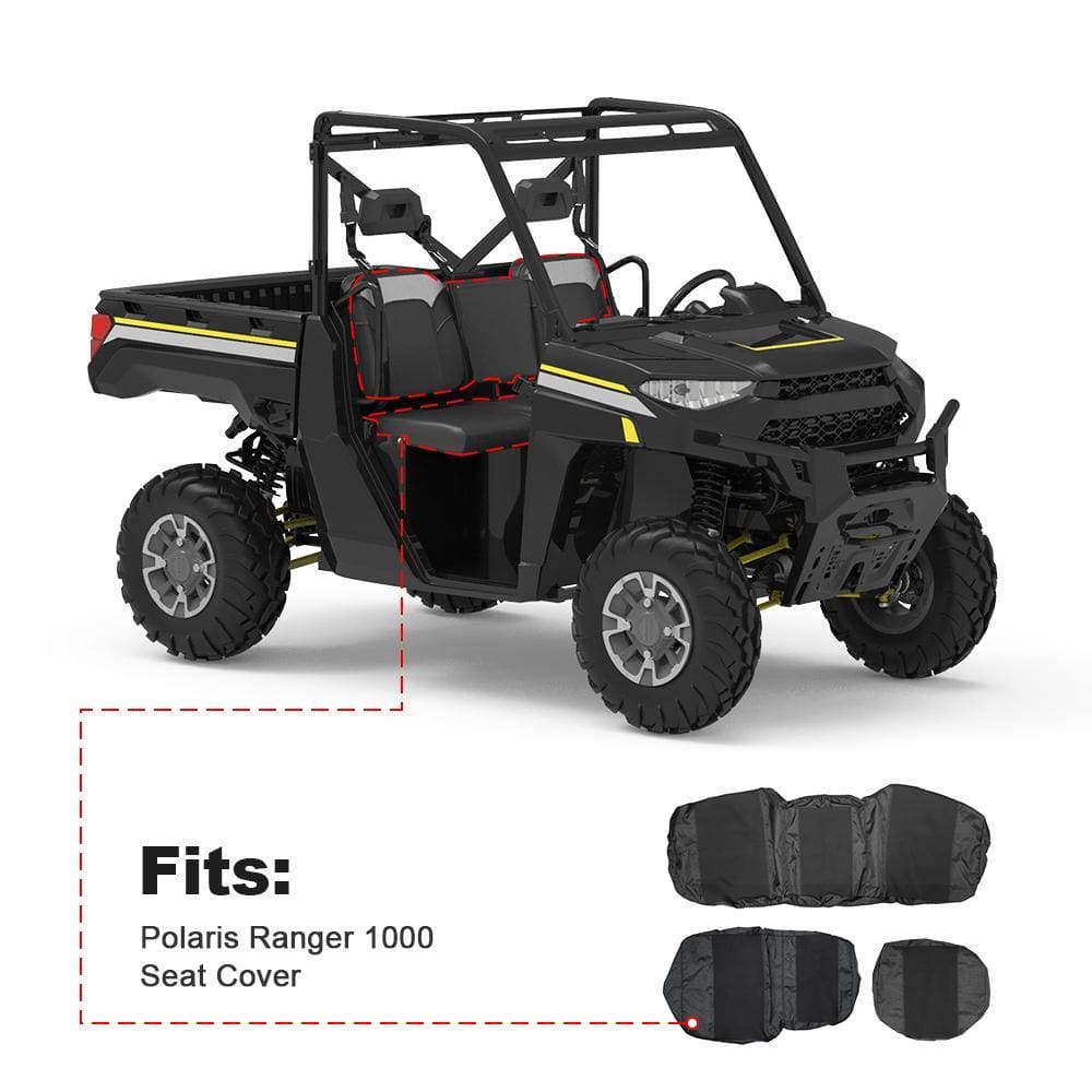 UTV Waterproof Seat Cover for Polaris Ranger XP 1000 Crew (3 Pcs)