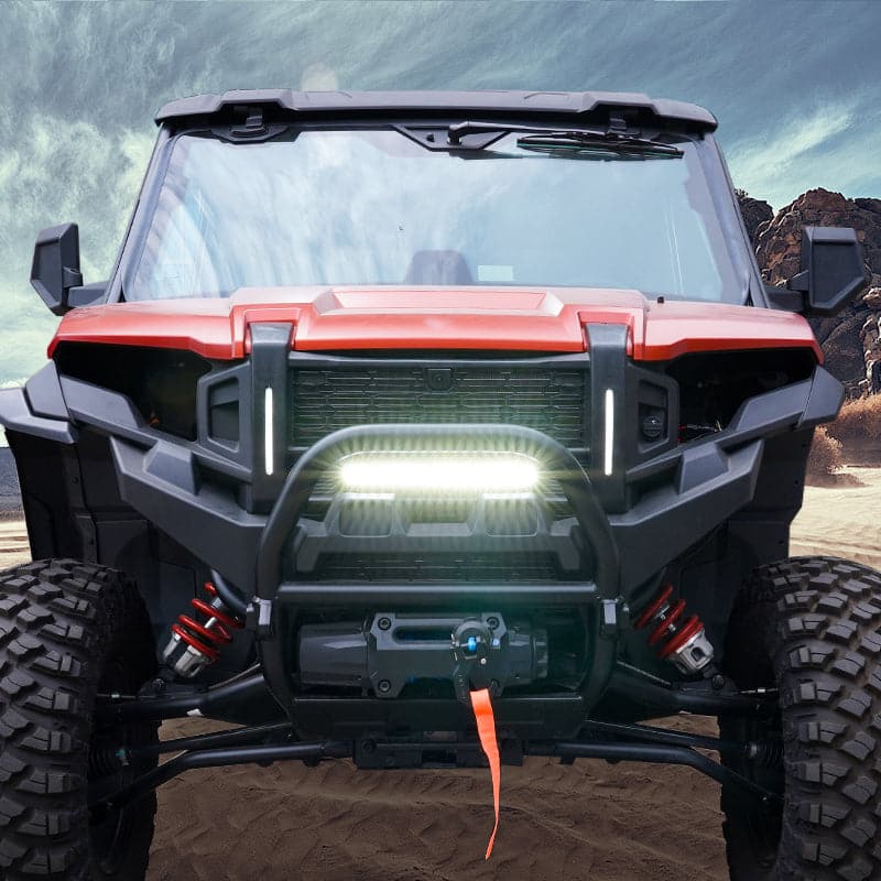 Kemimoto Front Mesh Grill Turn Signal Kit for Polaris Xpedition