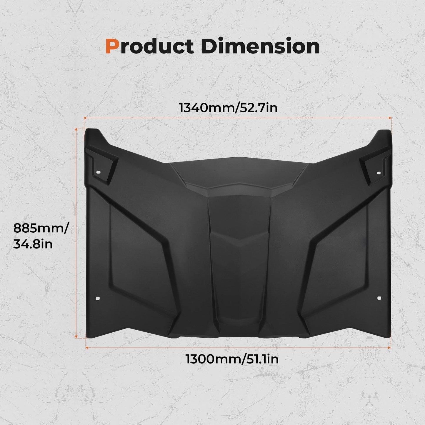 Kemimoto Full Windshield & Hard Roof for Can‑Am Maverick X3