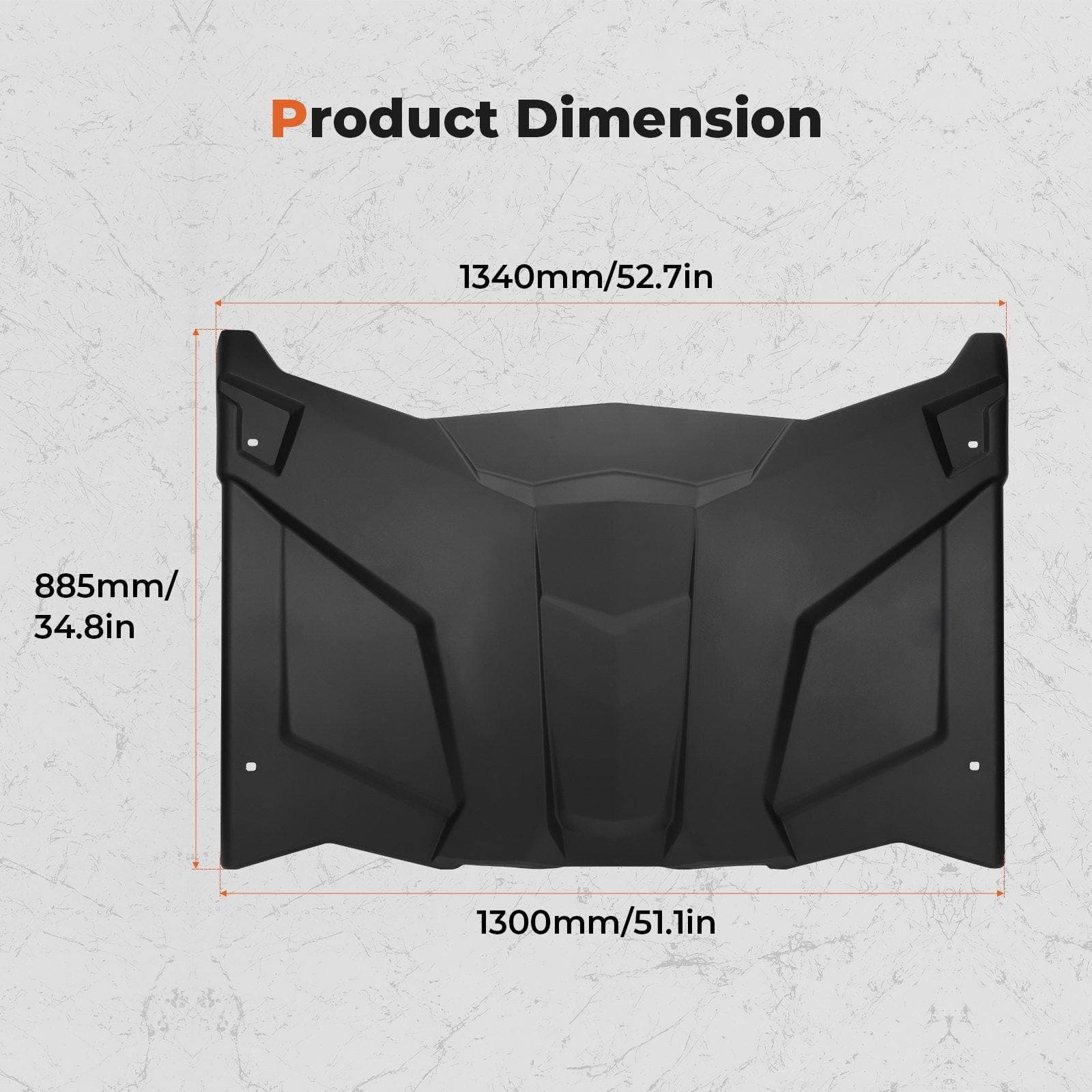 Kemimoto Full Windshield & Hard Roof for Can‑Am Maverick X3