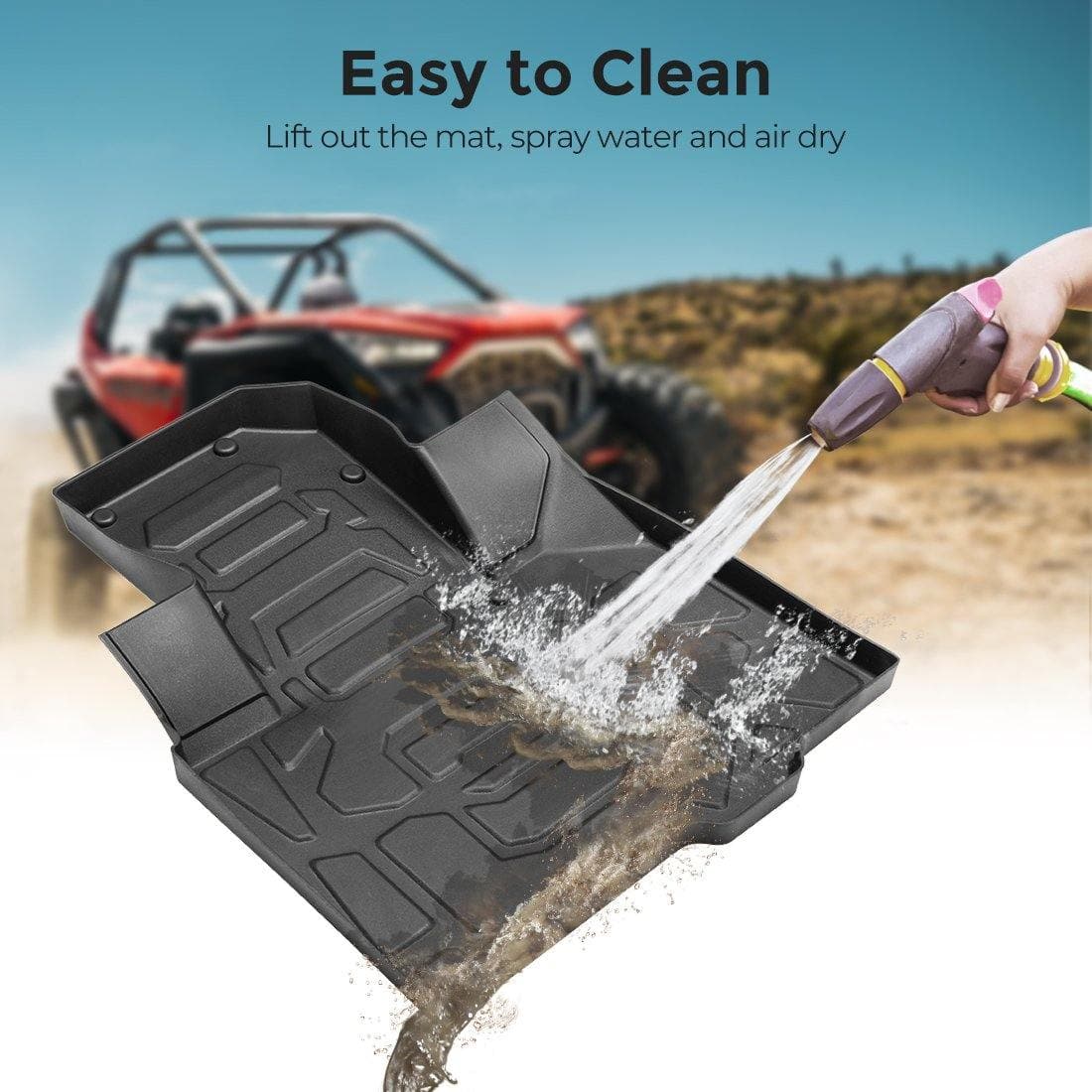 KEMIMOTO Mats for Polaris RZR PRO XP 2020‑2024 – TPE