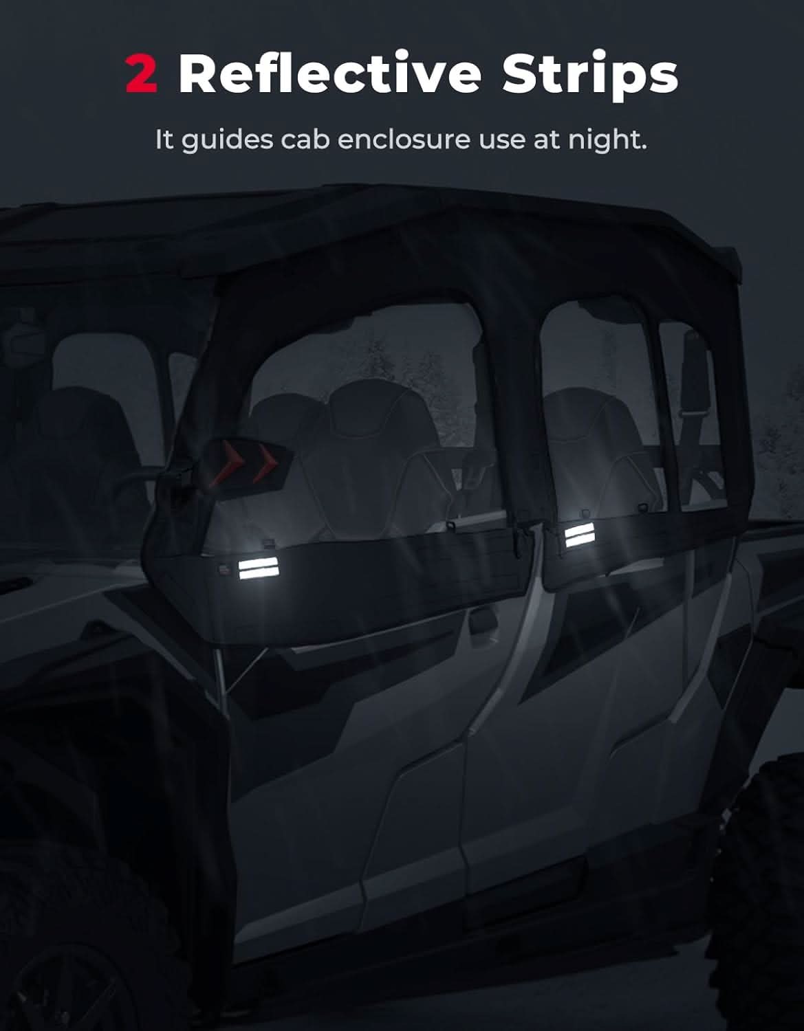 Kemimoto Upgraded Soft Doors for Polaris 4 1000/XP 4 1000