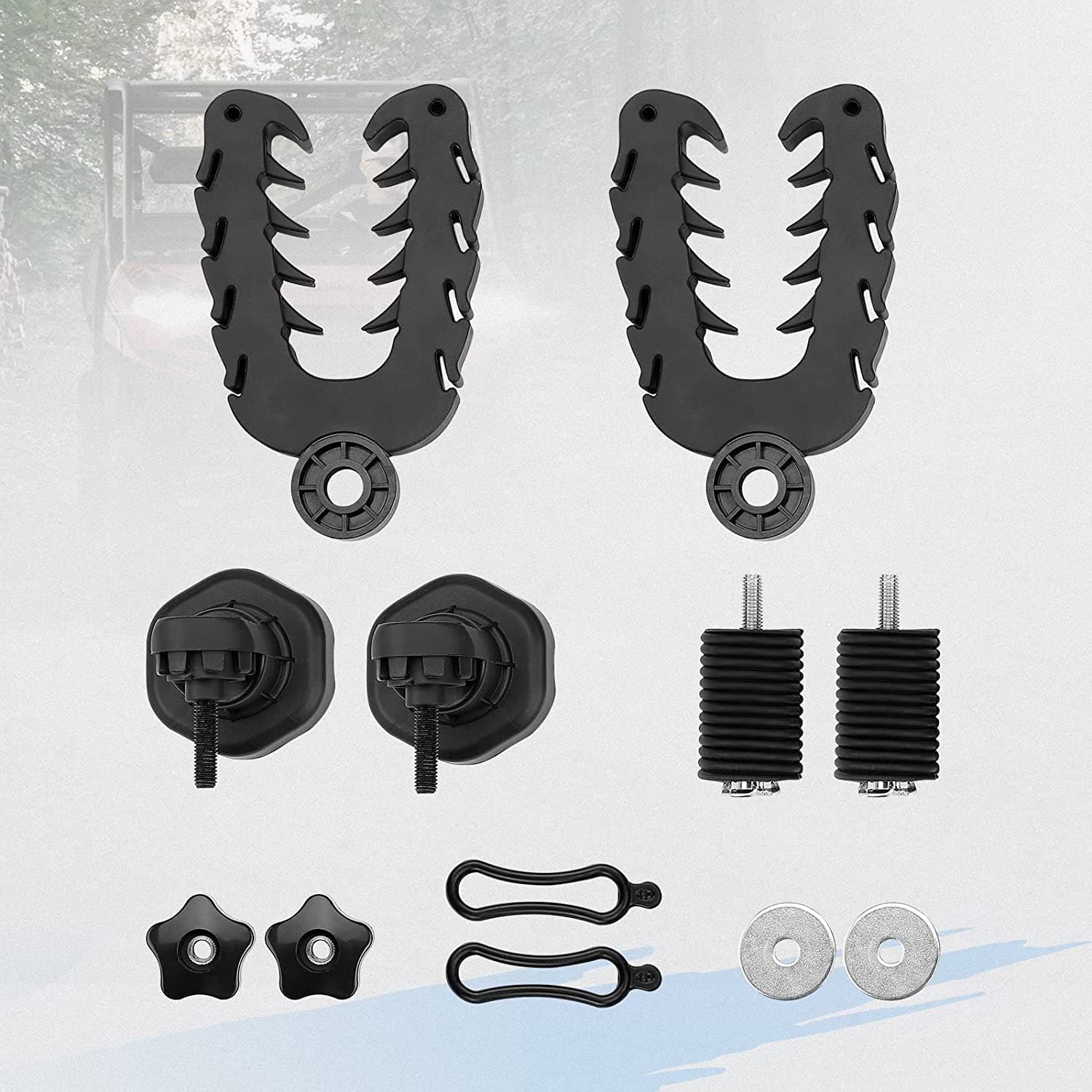 Kemimoto UTV Tool Rack for Polaris Ranger & General