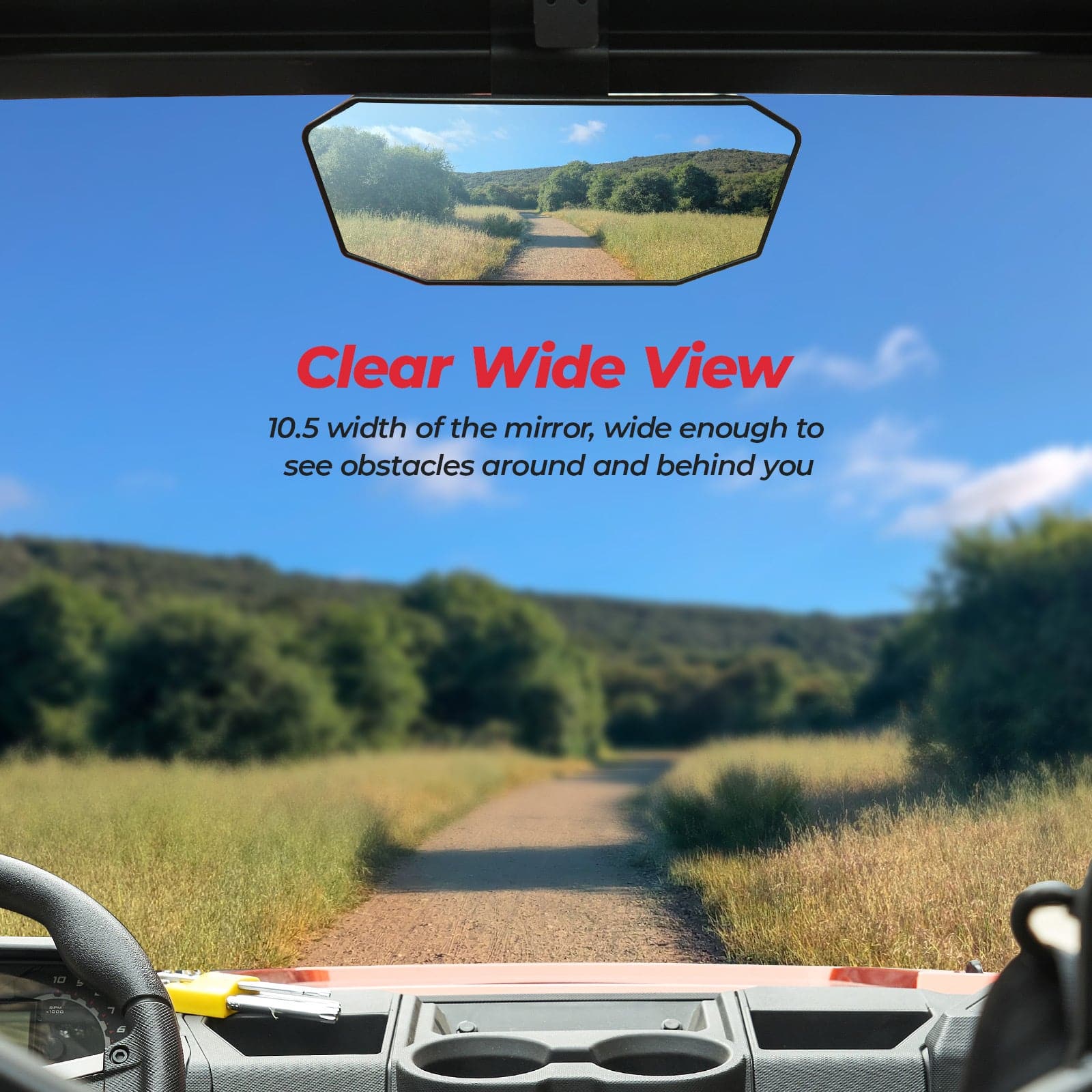 Kemimoto View Mirror for Polaris Ranger & Can‑Am Defender 2023
