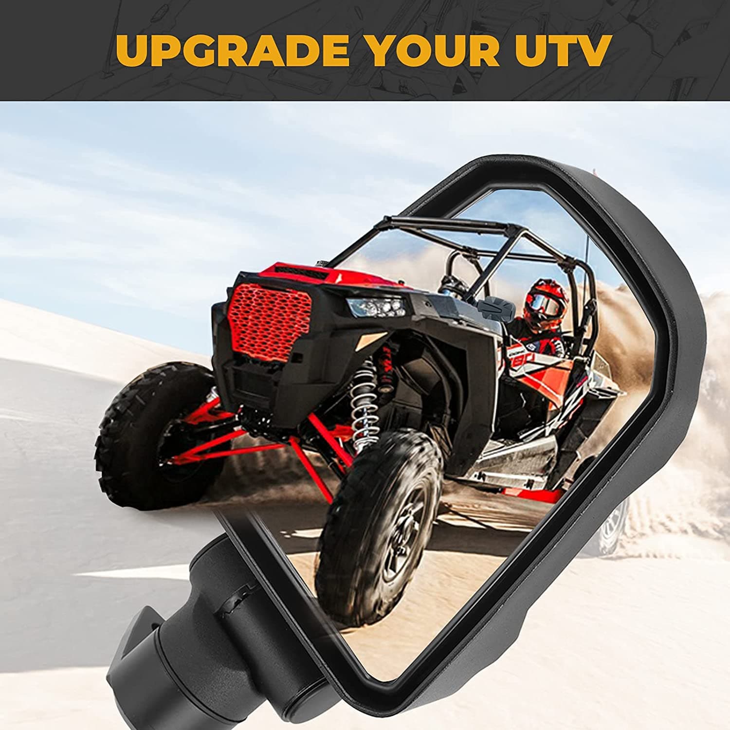 KEMIMOTO Folding Side View Mirrors 2014-2023 for Polaris RZR