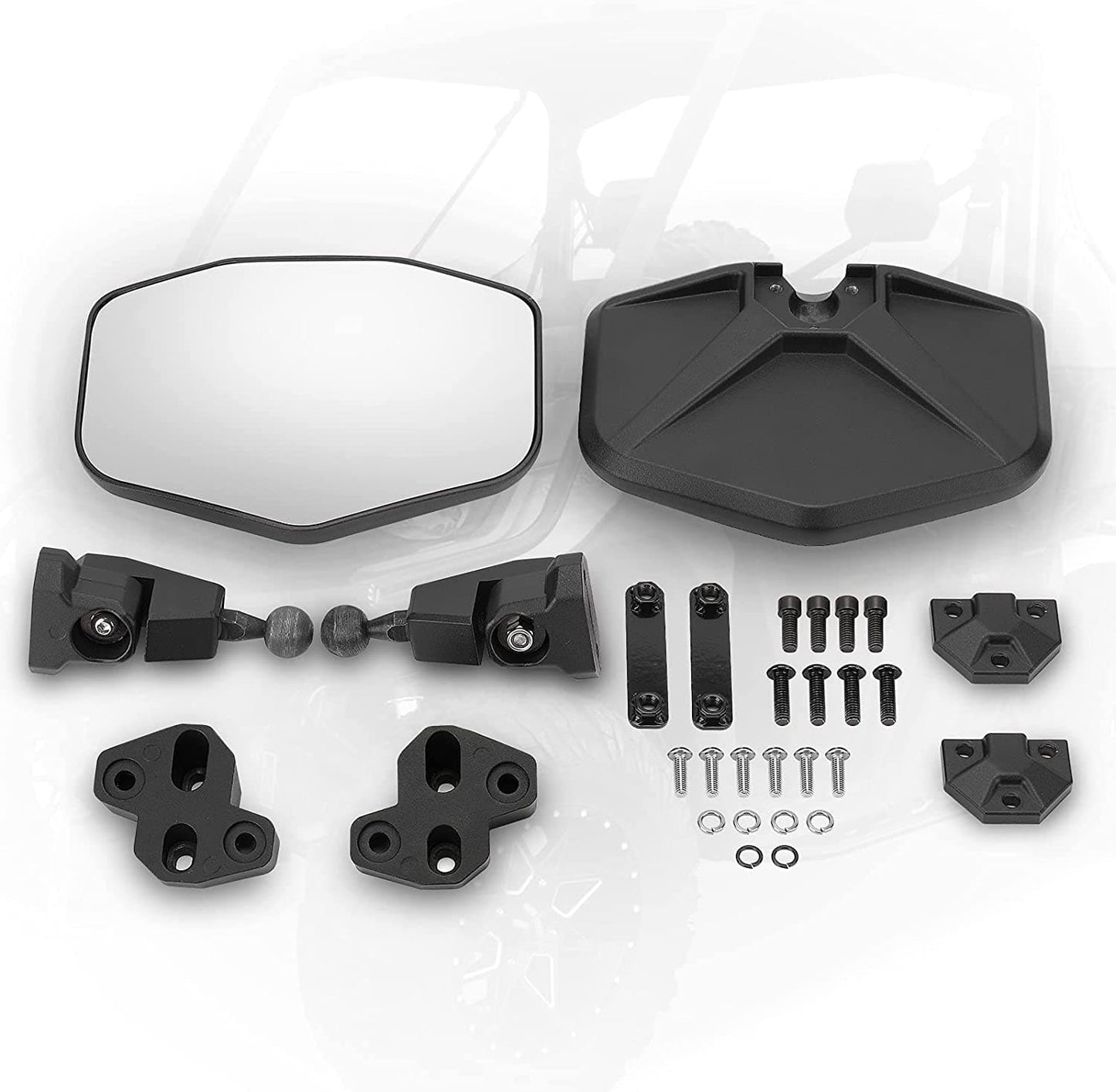 Kemimoto Aluminum Side Mirrors for Can‑Am Defender One Pair