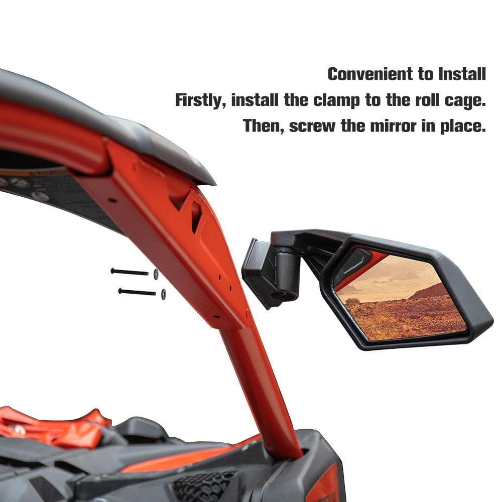 Kemimoto Side Mirrors & Door Inserts for Can‑Am Maverick X3