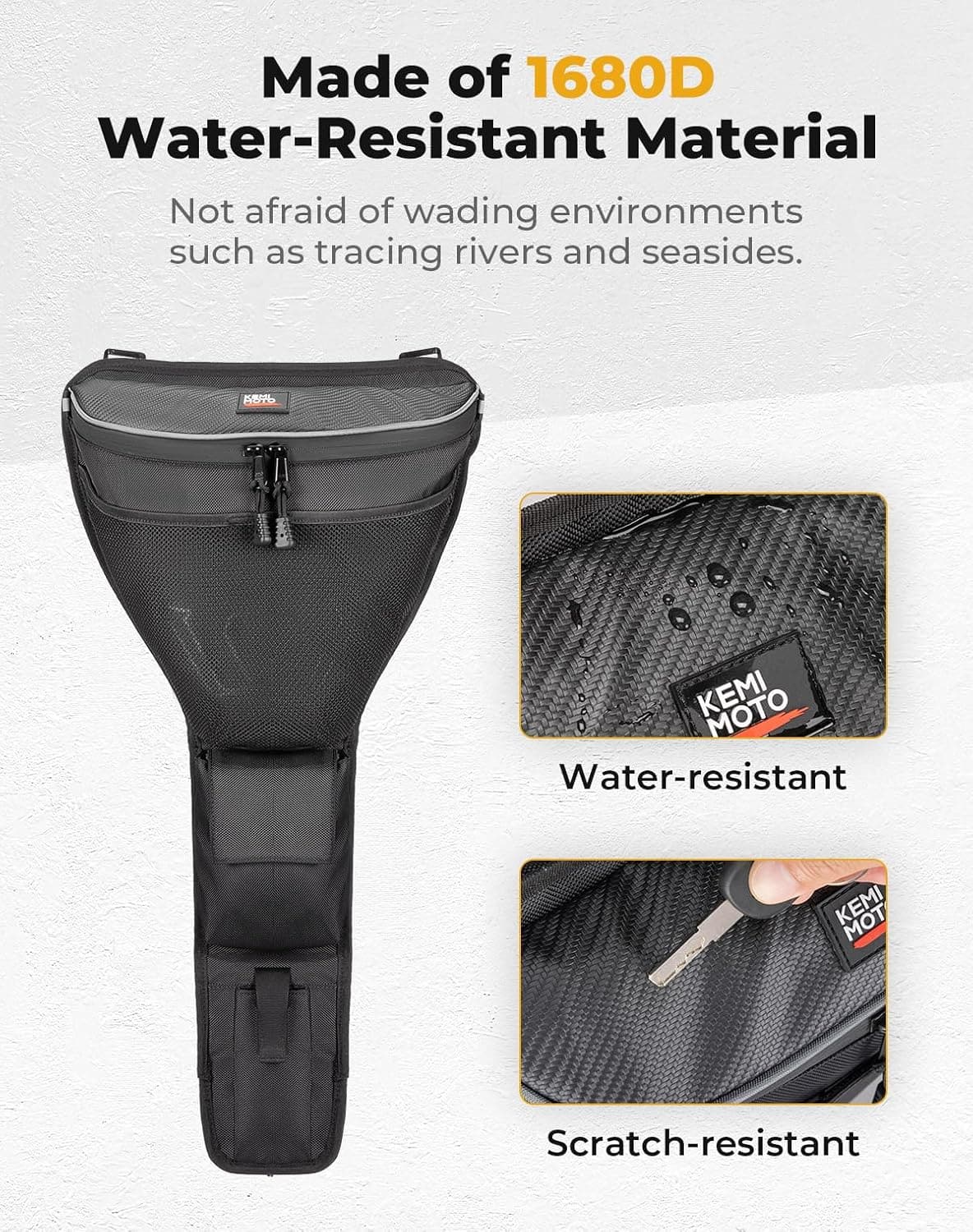 Kemimoto Storage Bag with Cup Holder for RZR XP1000 2024‑2025