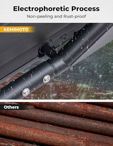 Kemimoto Nerf Bars Rock Sliders Heavy‑Duty Steel UV‑Coated
