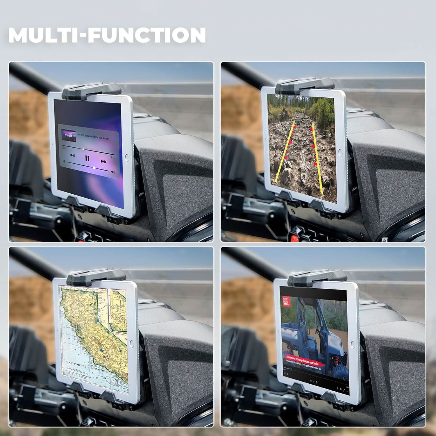 Kemimoto UTV Tablet Holder for CFMOTO ZForce 950