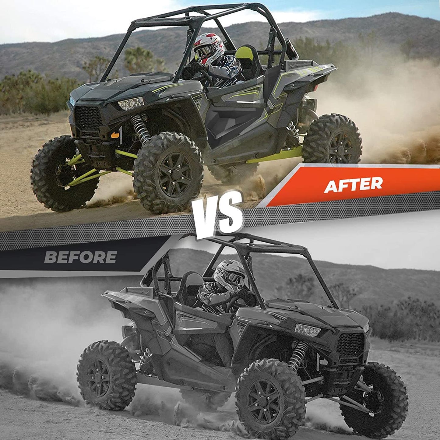 Kemimoto Lower Half Door Inserts for Polaris RZR 60" Models