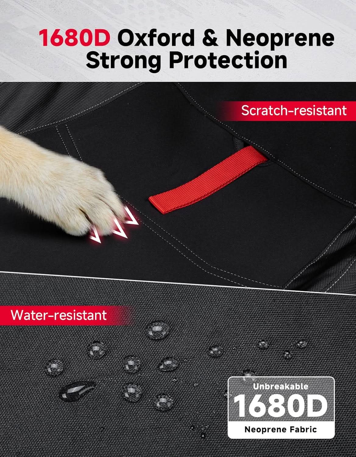 Kemimoto Seat Covers Pocket for Polaris RZR XP 1000 2‑Pack
