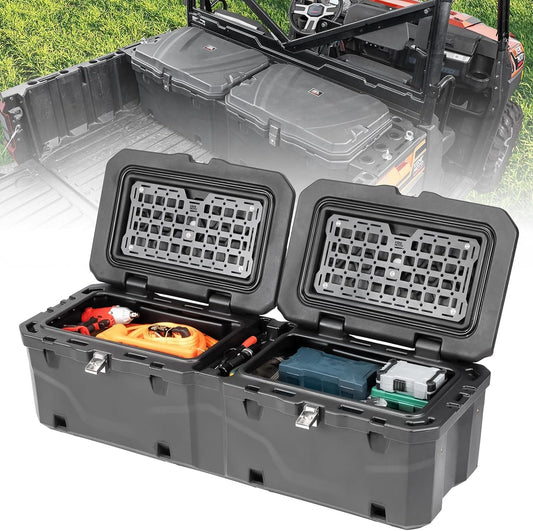 Kemimoto UTV Bed Box 29GAL for Polaris Ranger 1000/XP 1000/CREW