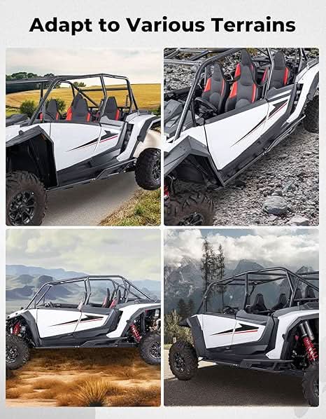 Kemimoto Steel Nerf Bars for Polaris RZR XP4-1000