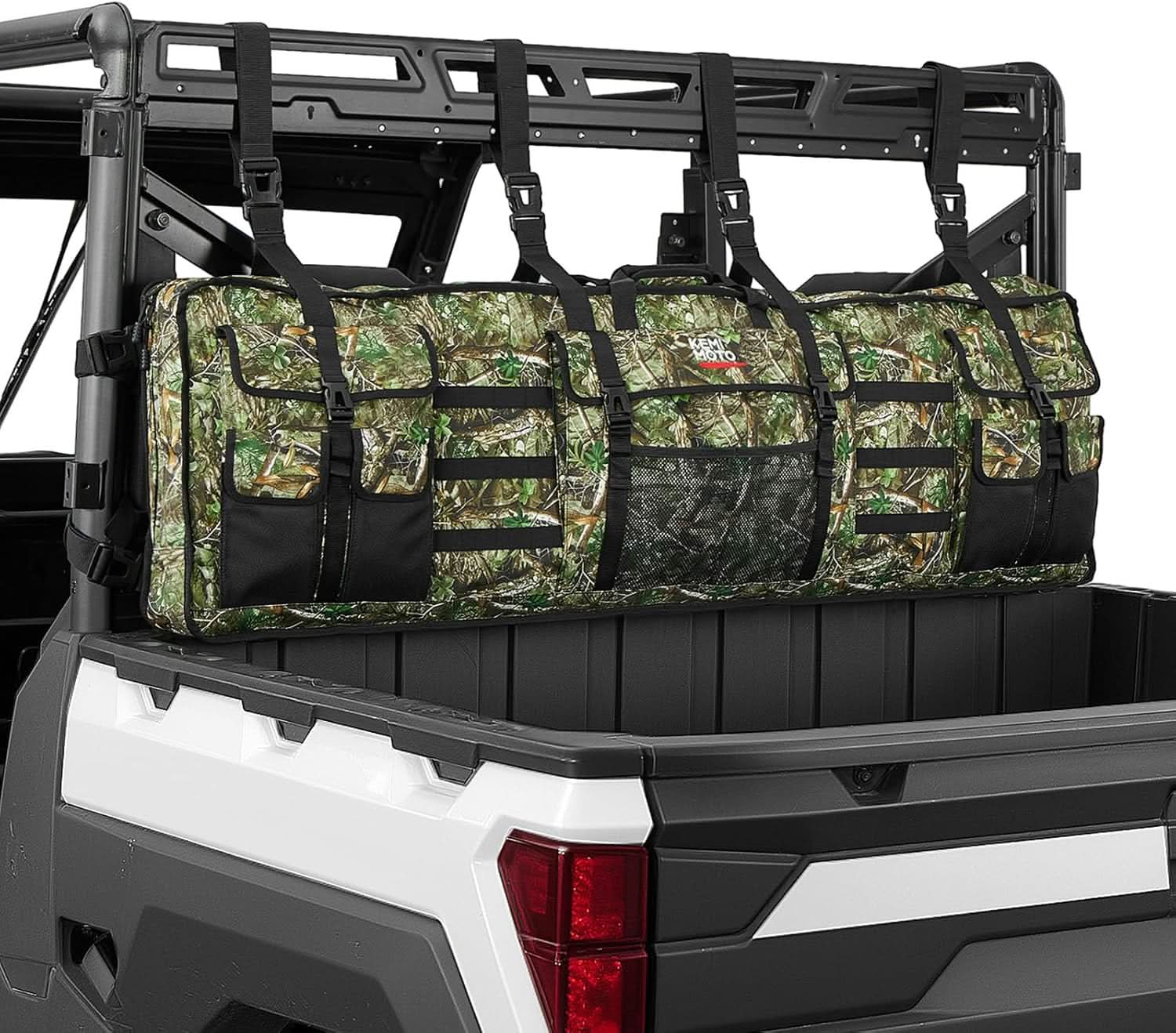 Kemimoto UTV Hunting Tool Bag Rack Rear Cage Case
