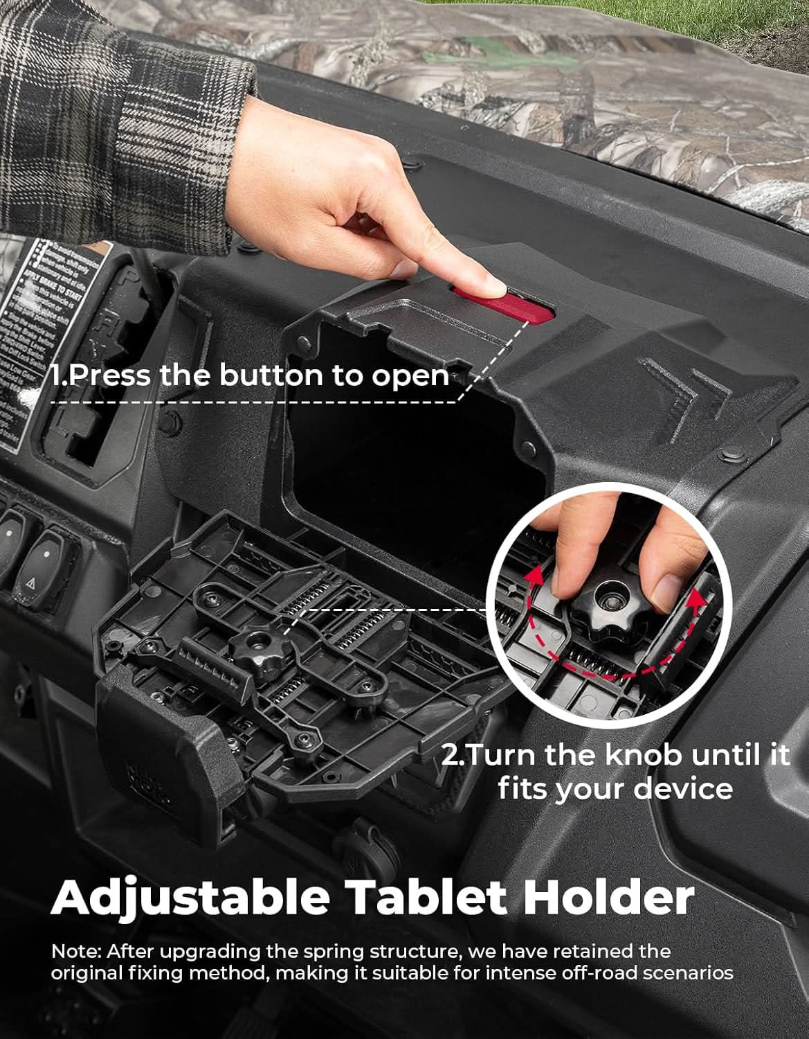 Kemimoto UTV Tablet Holder for CFMOTO Uforce 1000/1000 XL