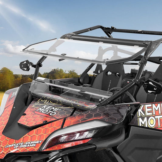 Kemimoto 2-in-1 Flip Windshield for CFMOTO ZForce 950