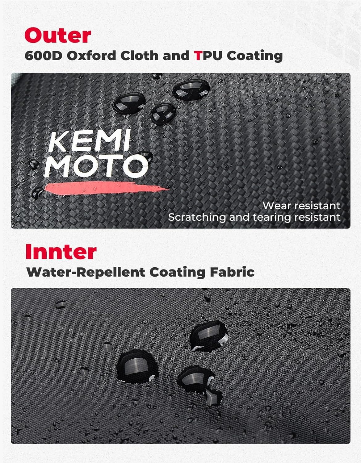 Kemimoto UTV Storage Bags for Polaris RZR XP 1000/4