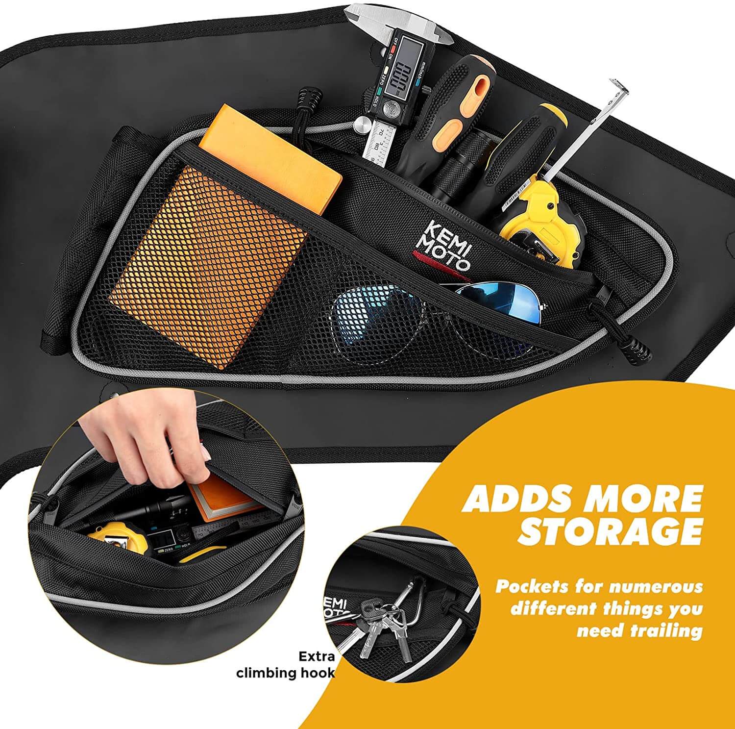 KEMIMOTO Door Bag for Polaris RZR PRO XP 4 2020-2024