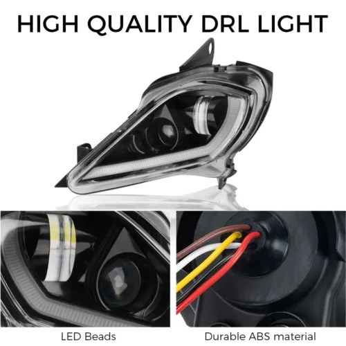 Kemimoto LED Headlights Set for Yamaha Raptor 700