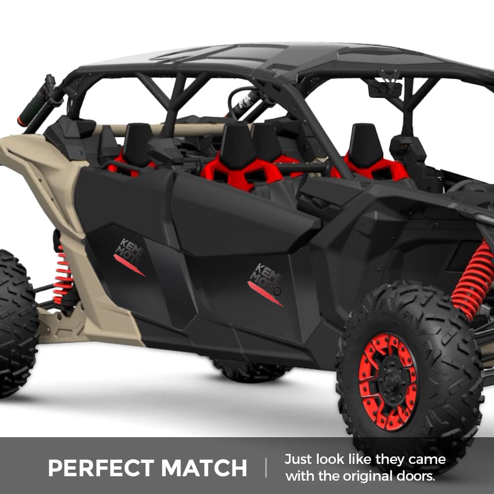Kemimoto Aluminum Lower Door Panel Inserts for Can-Am Maverick X3 MAX
