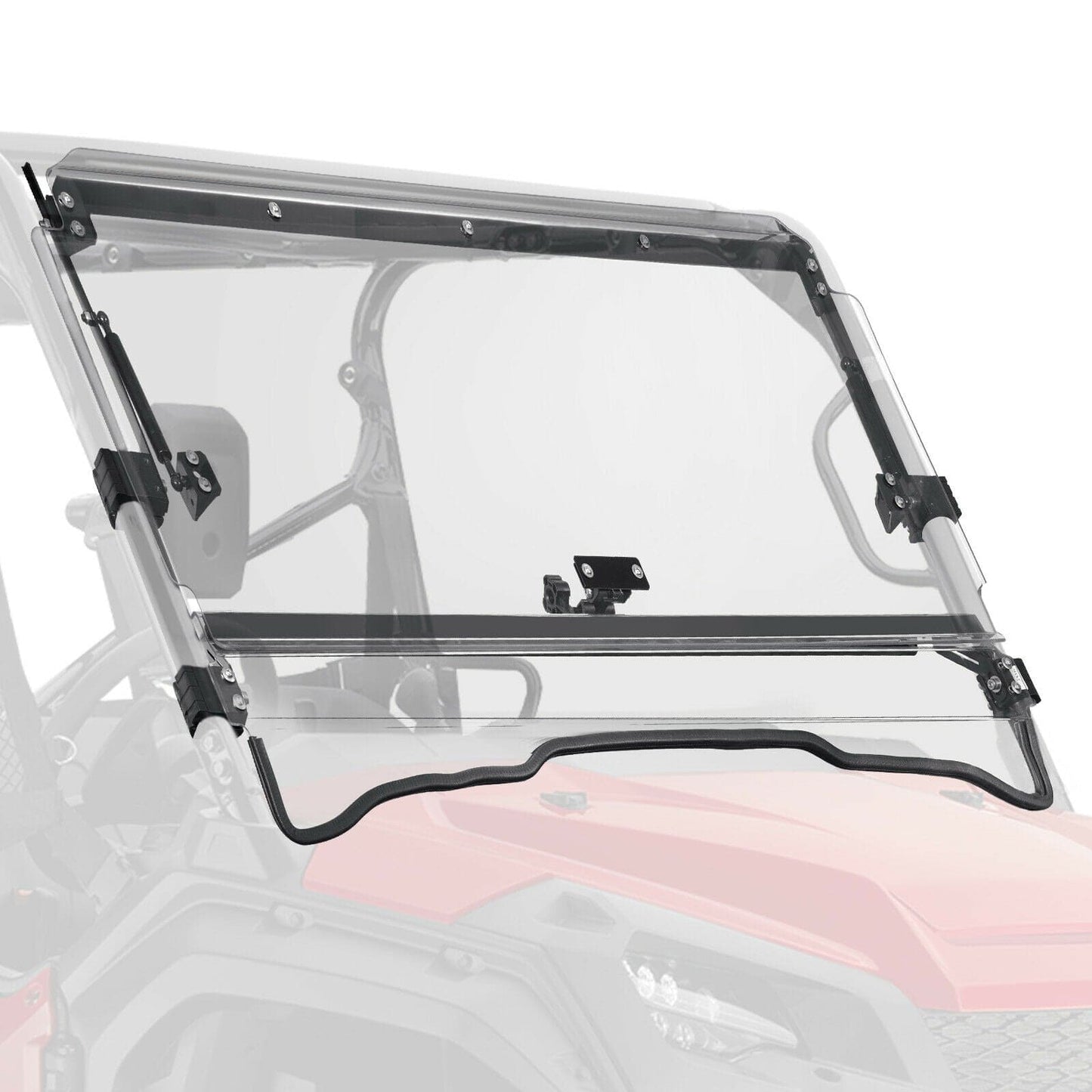 KEMIMOTO UTV2-IN-1 Flip Windshield Hard-Coated PC For Pioneer 1000