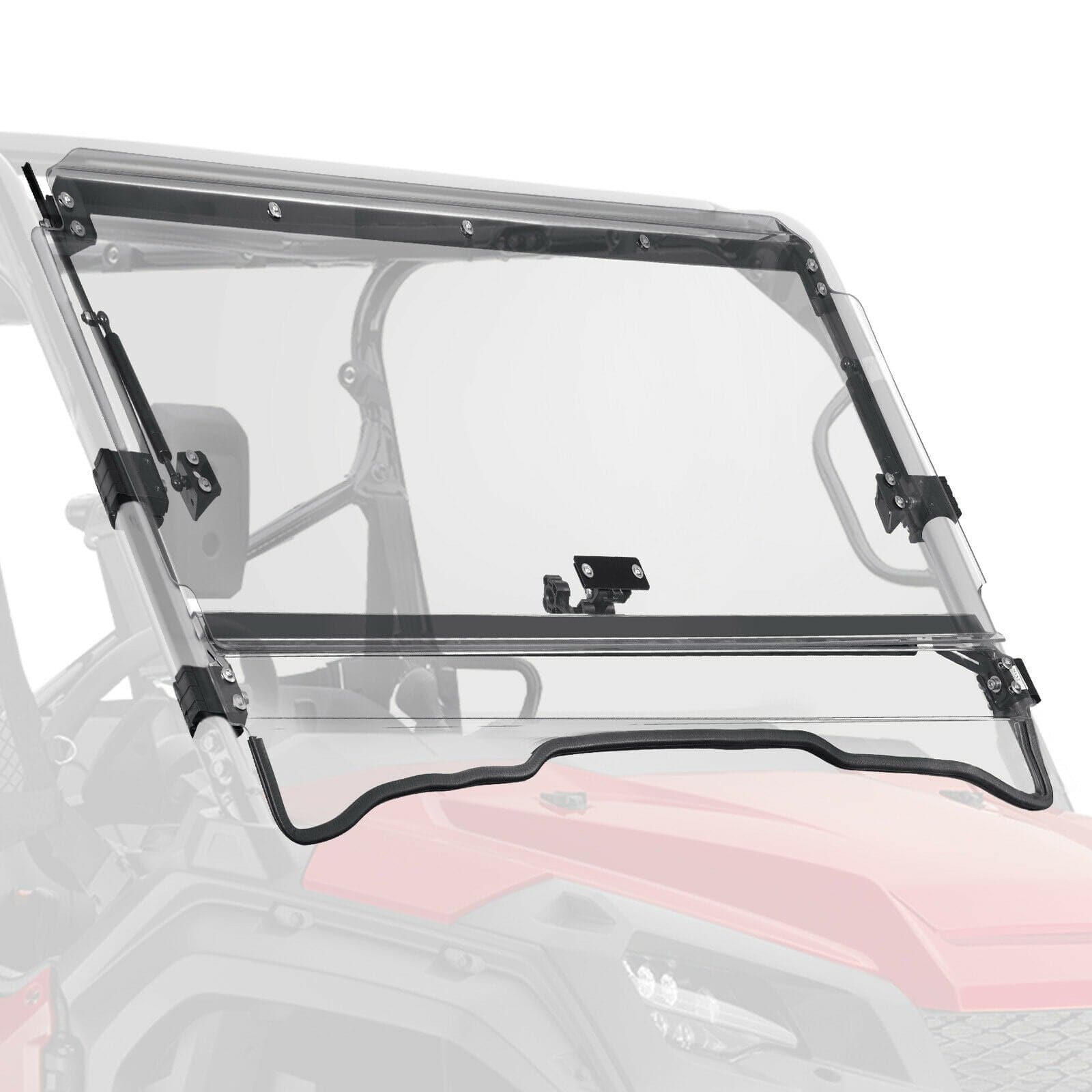 KEMIMOTO UTV2-IN-1 Flip Windshield Hard-Coated PC For Pioneer 1000