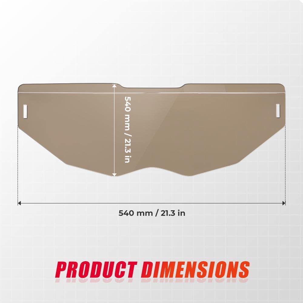 Kemimoto Tinted Half Windshield for Can‑Am Maverick X3