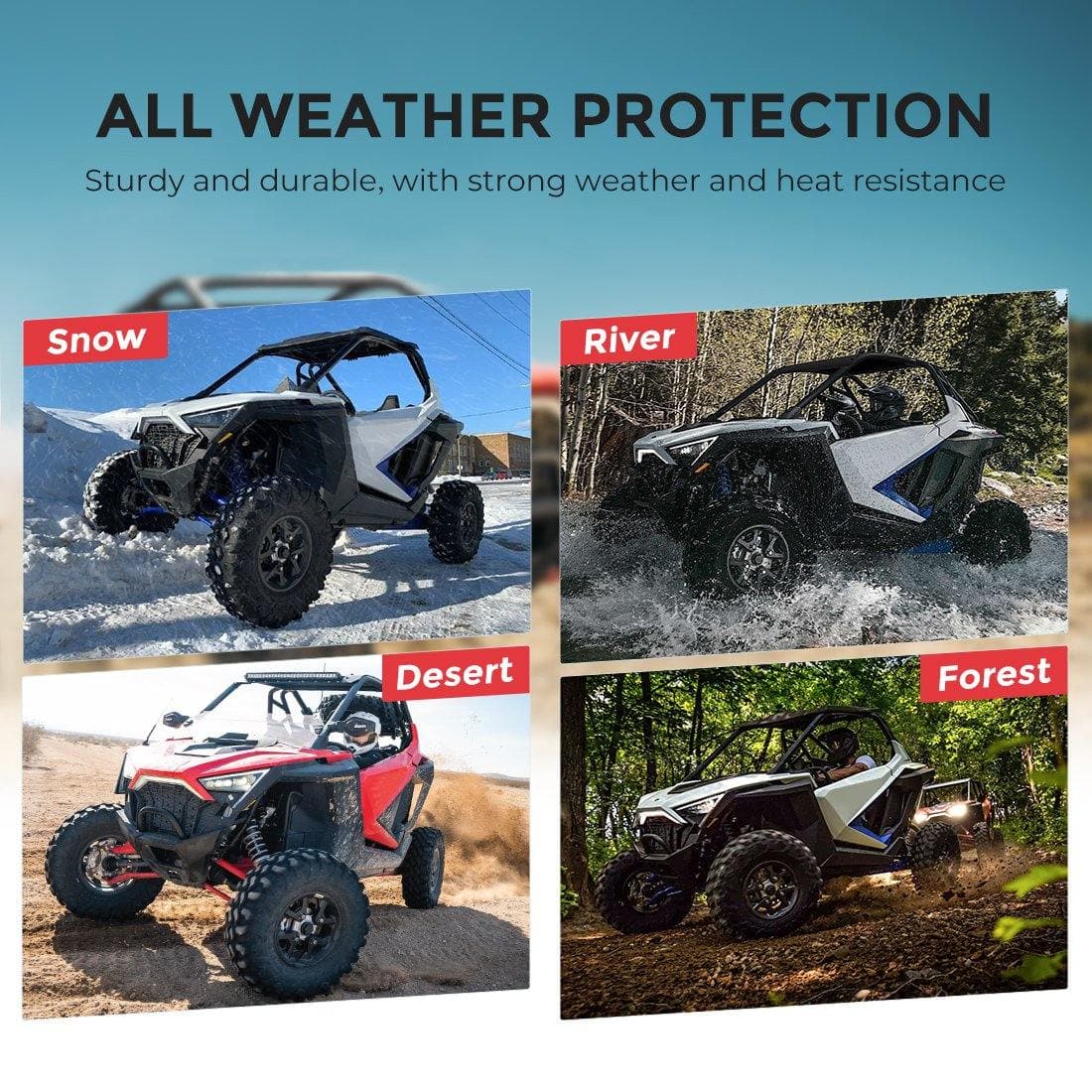 KEMIMOTO Mats for Polaris RZR PRO XP 2020‑2024 – TPE