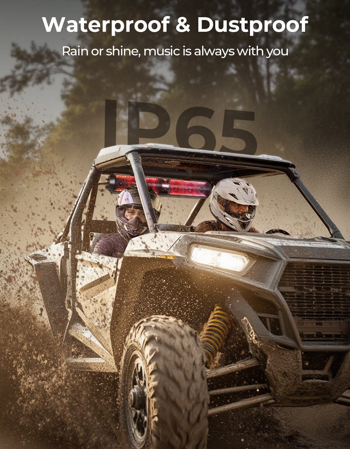 Kemimoto UTV Soundbar 28" SXS With RGB Lights