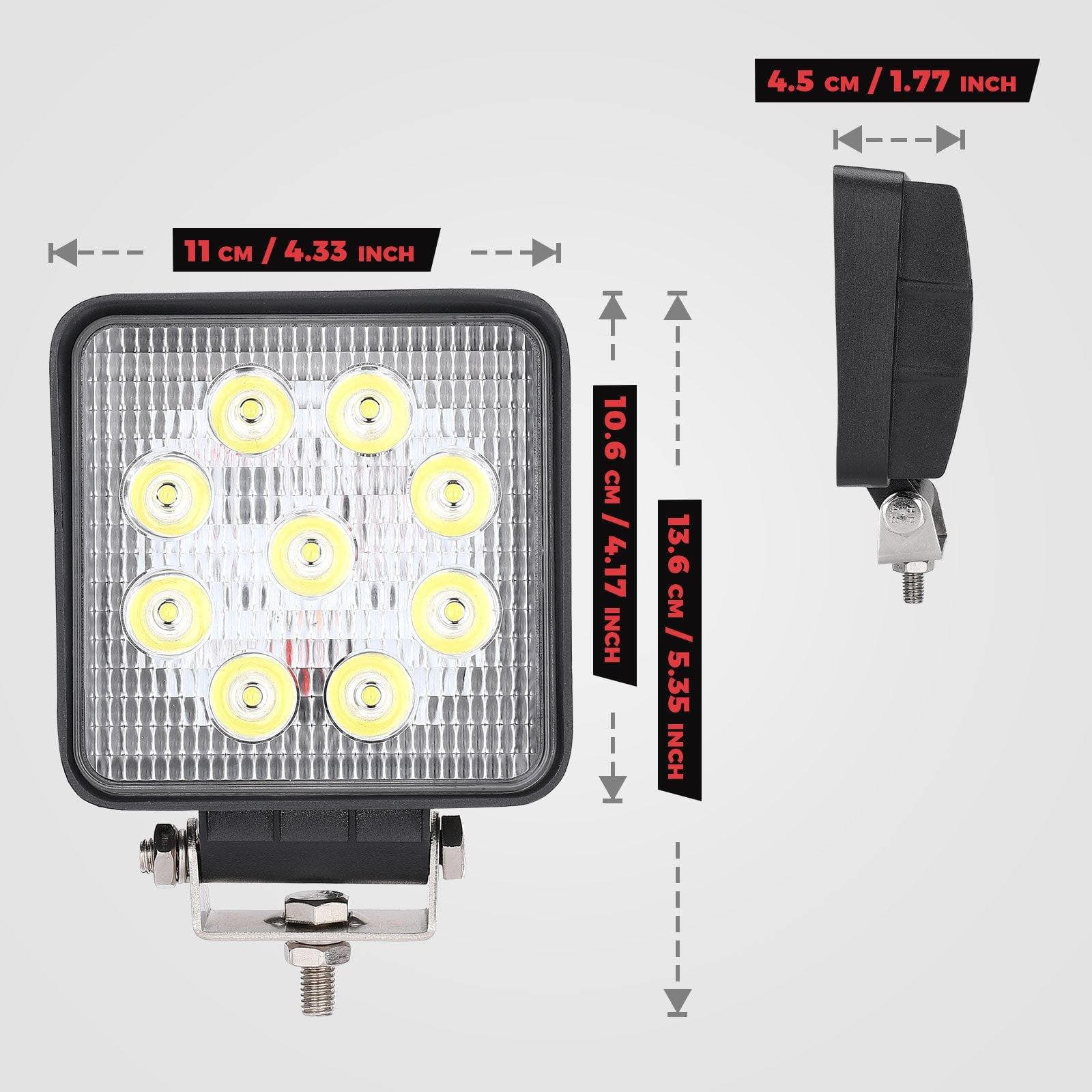 Kemimoto 40mm Wafer Backup Light for Polaris Ranger 1000 XP