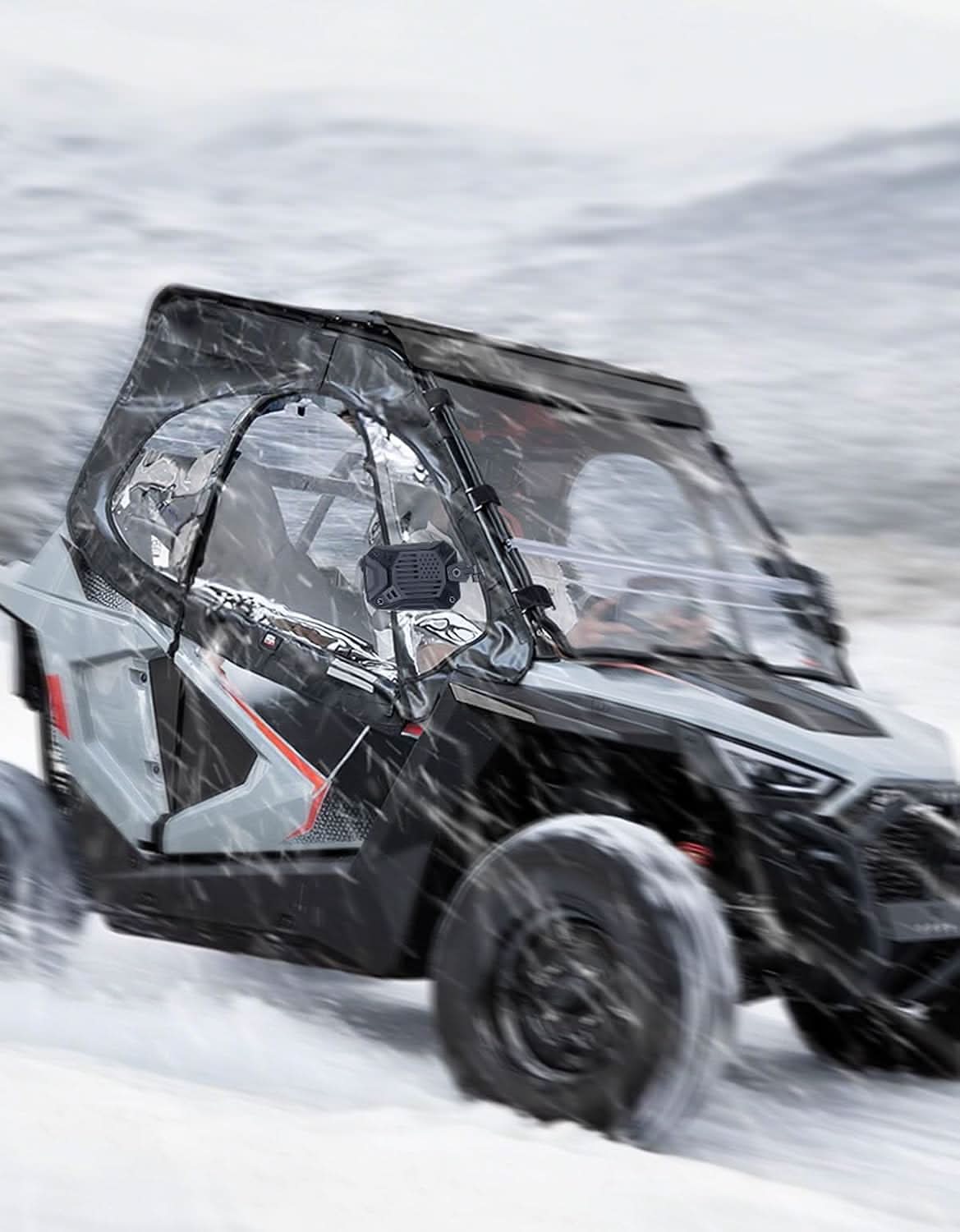 Kemimoto UTV Cab Enclosure Upper Doors for Polaris RZR 200