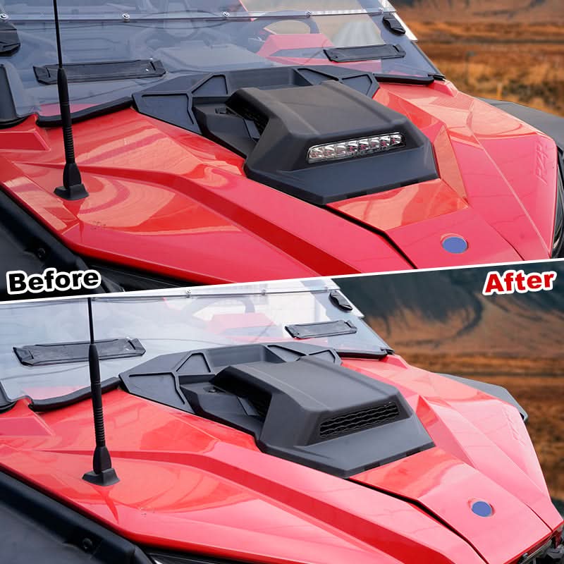 Kemimoto LED Hood Scoop Spotlight for Polaris RZR PRO XP