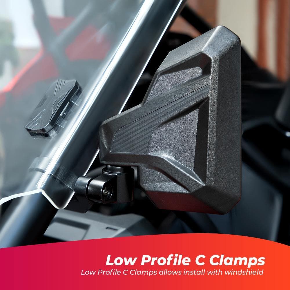 KEMIMOTO Break-Away Adjustable Side View Mirror 1.6‑2″