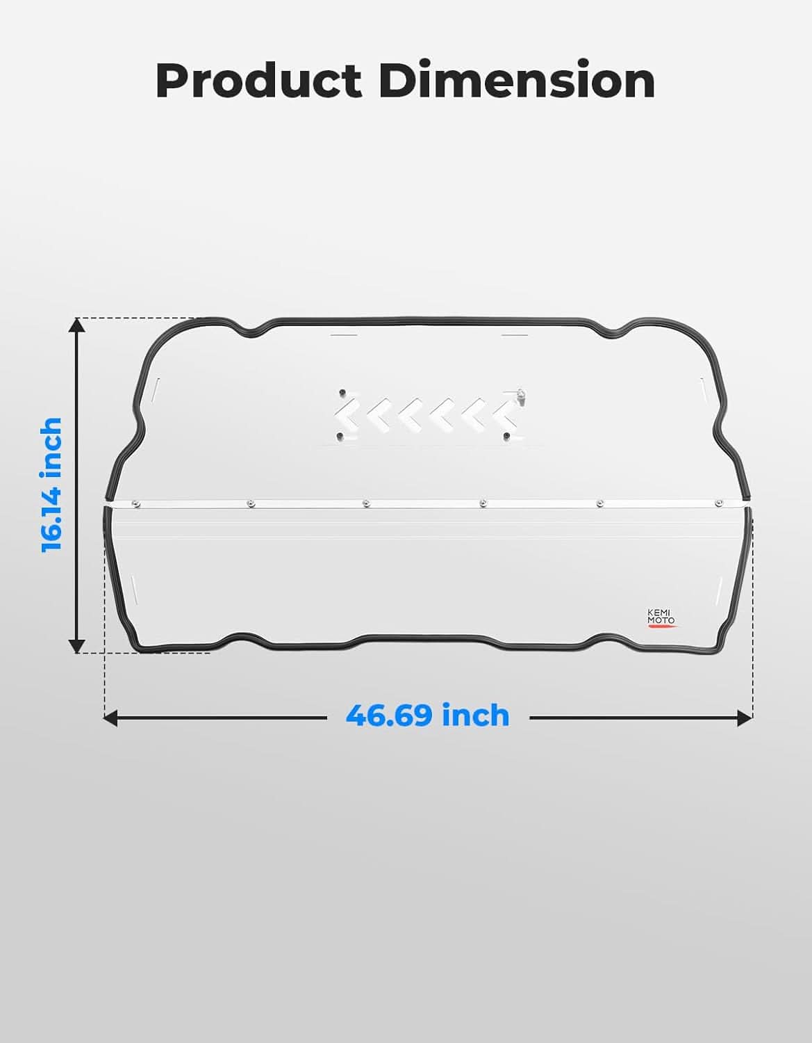 Kemimoto Rear Windshield Polycarbonate for Polaris RZR XP 1000 Vented