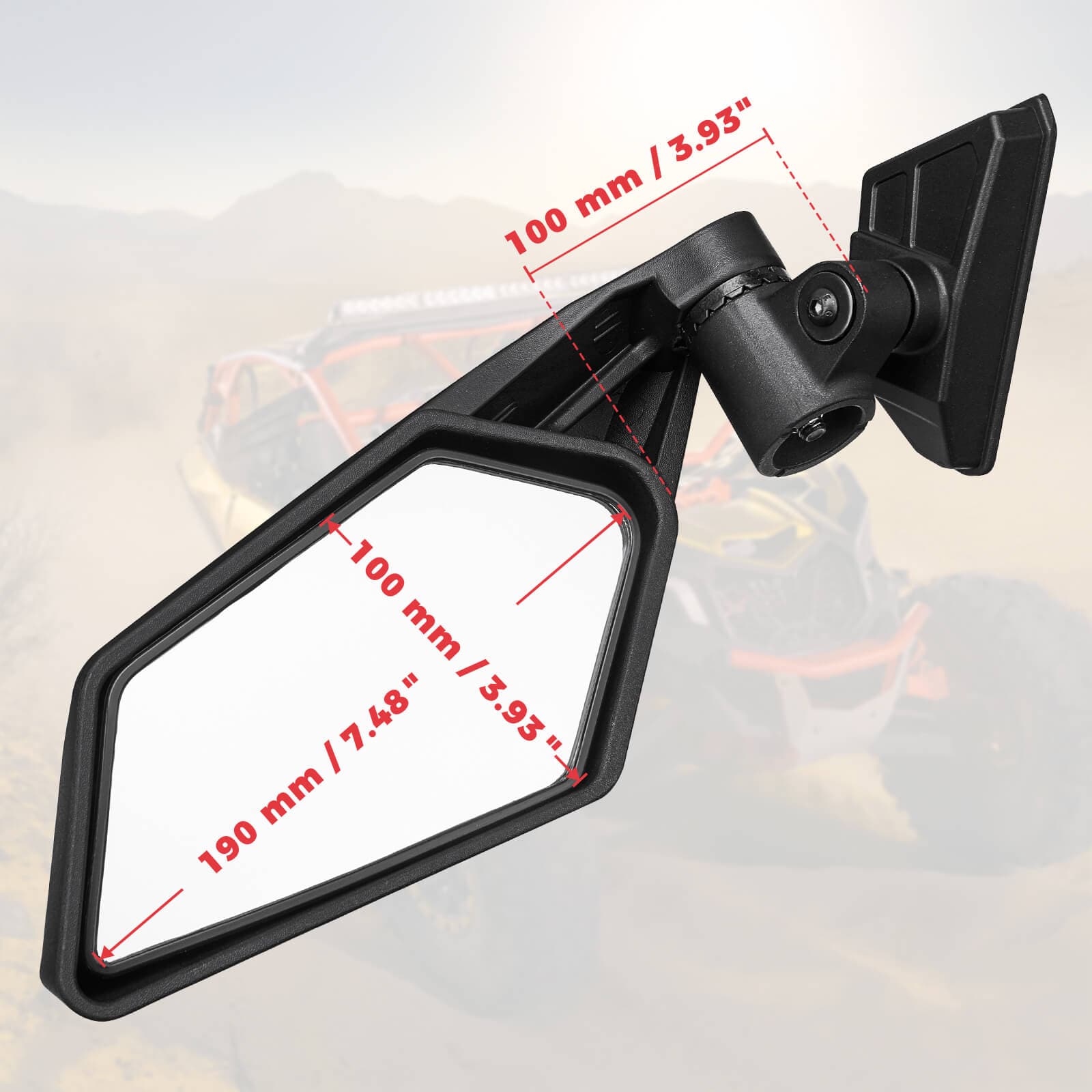 KEMIMOTO Lower Door Inserts & Mirror for Can‑Am Maverick X3