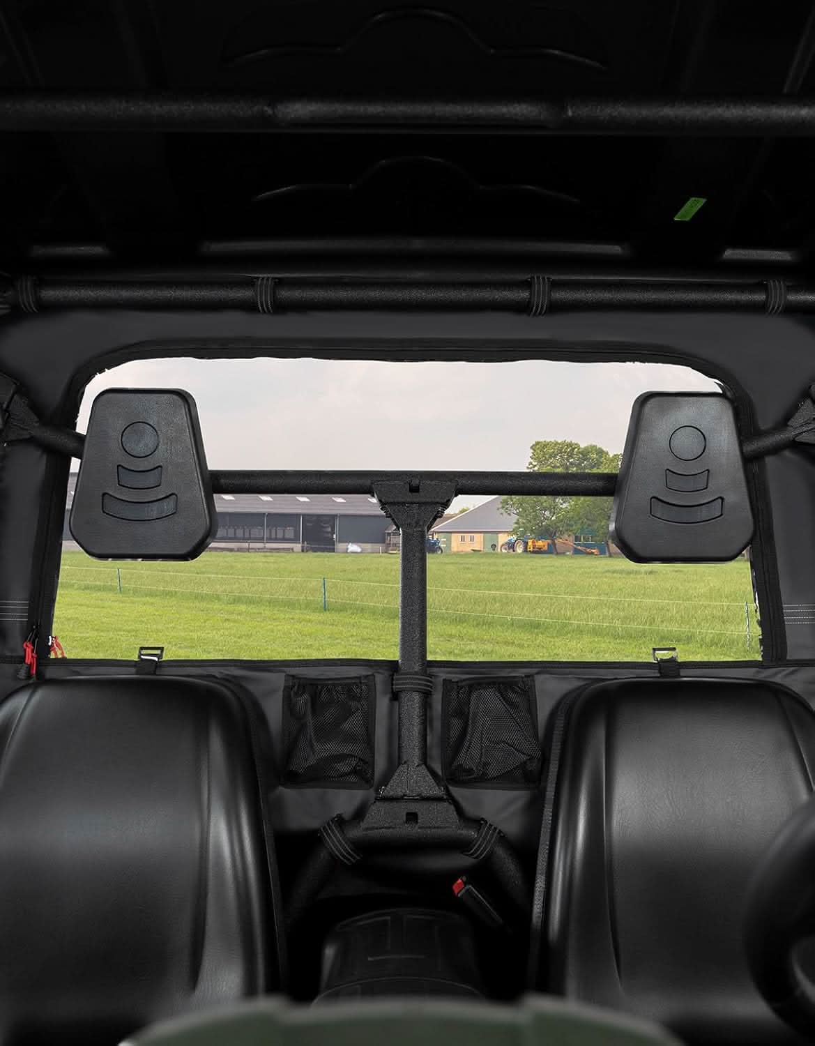 Kemimoto UTV Soft Rear Windshield Water-Resistant