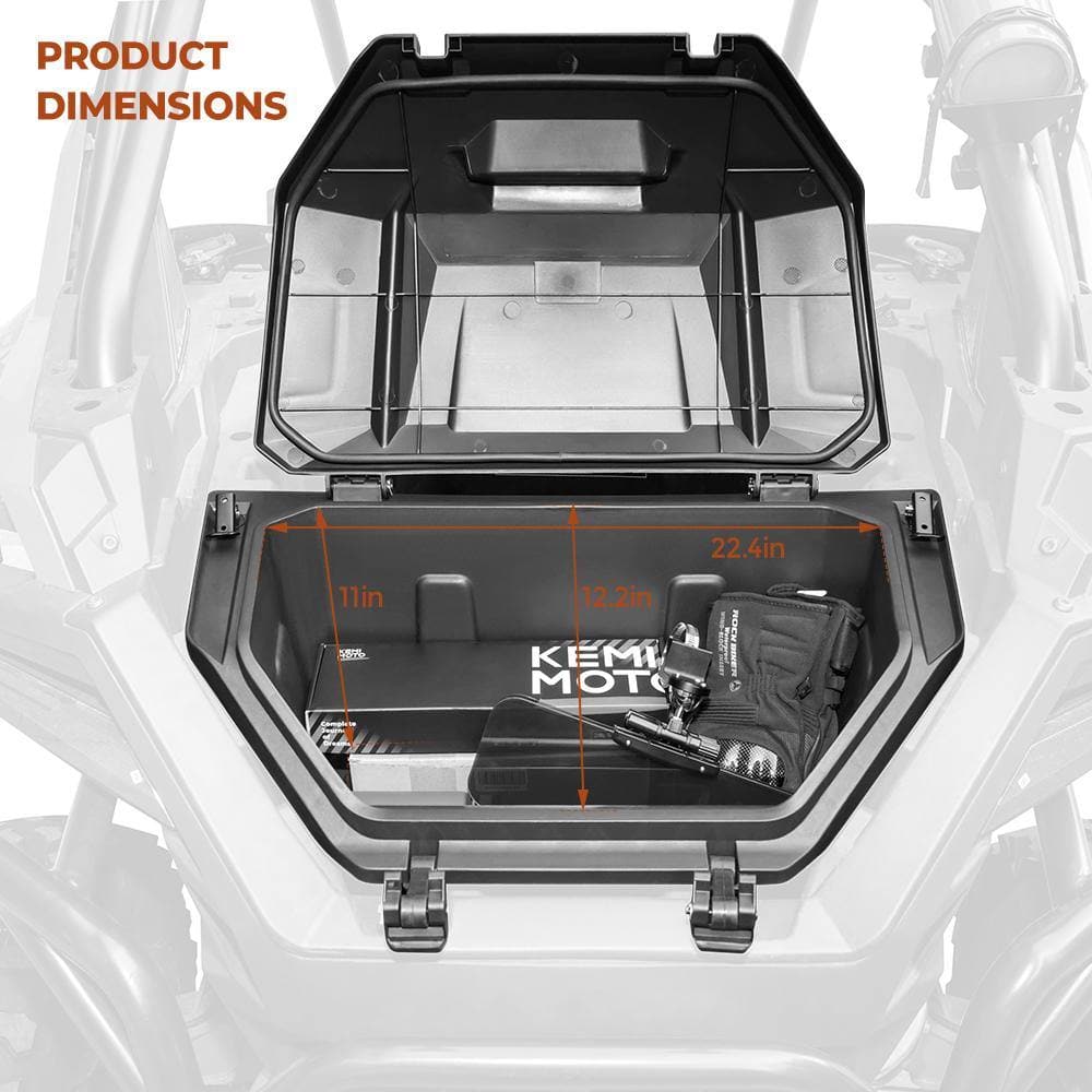 Kemimoto 42QT Rear Cargo Box for Polaris RZR PRO XP