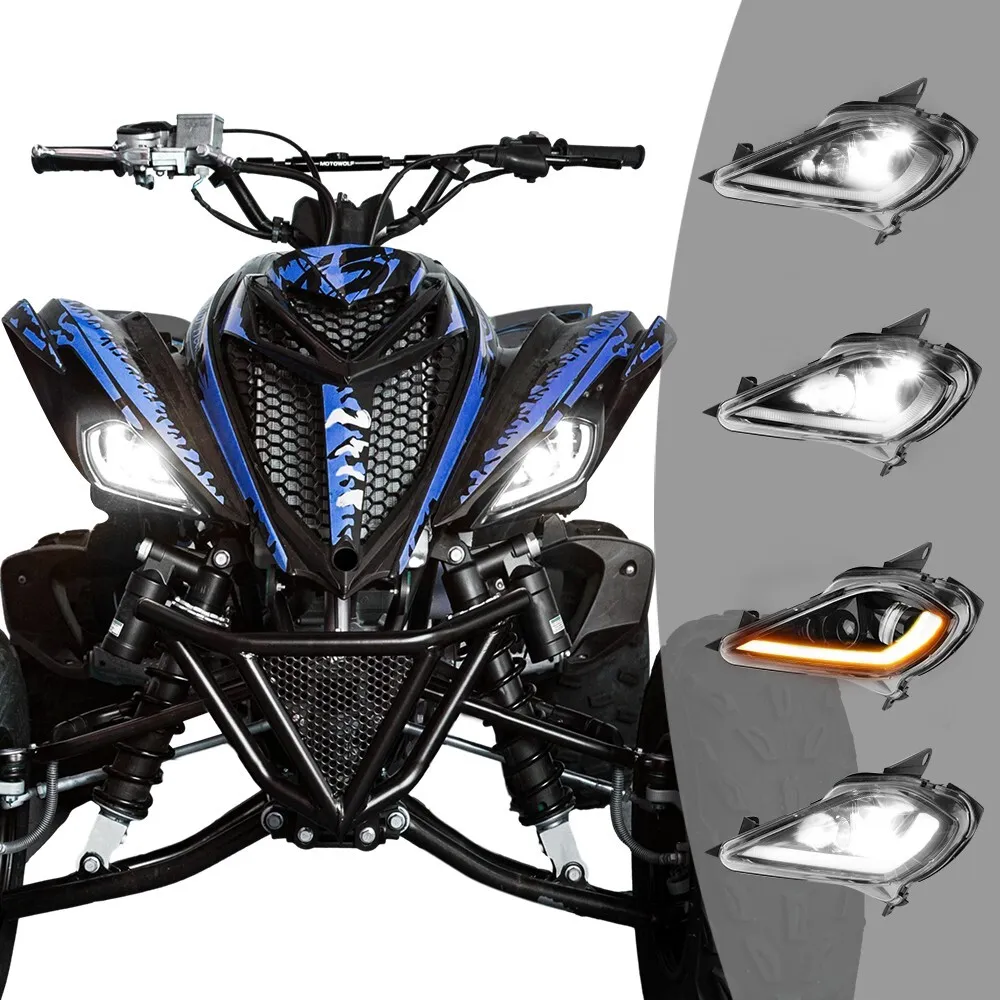 Kemimoto LED Headlights Set for Yamaha Raptor 700