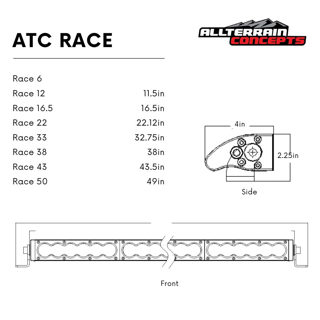 All Terrain Concepts Race Series LED Light Bar 6‑50 Inch