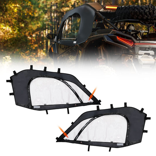 Kemimoto UTV Soft Cab Enclosure Roll-Up Window Black