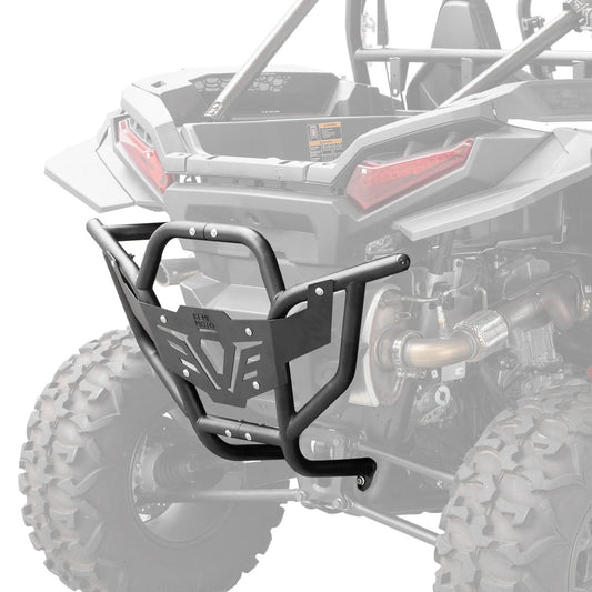 Kemimoto Heavy Duty Steel Rear Bumper Black for Polaris XP 1000/4