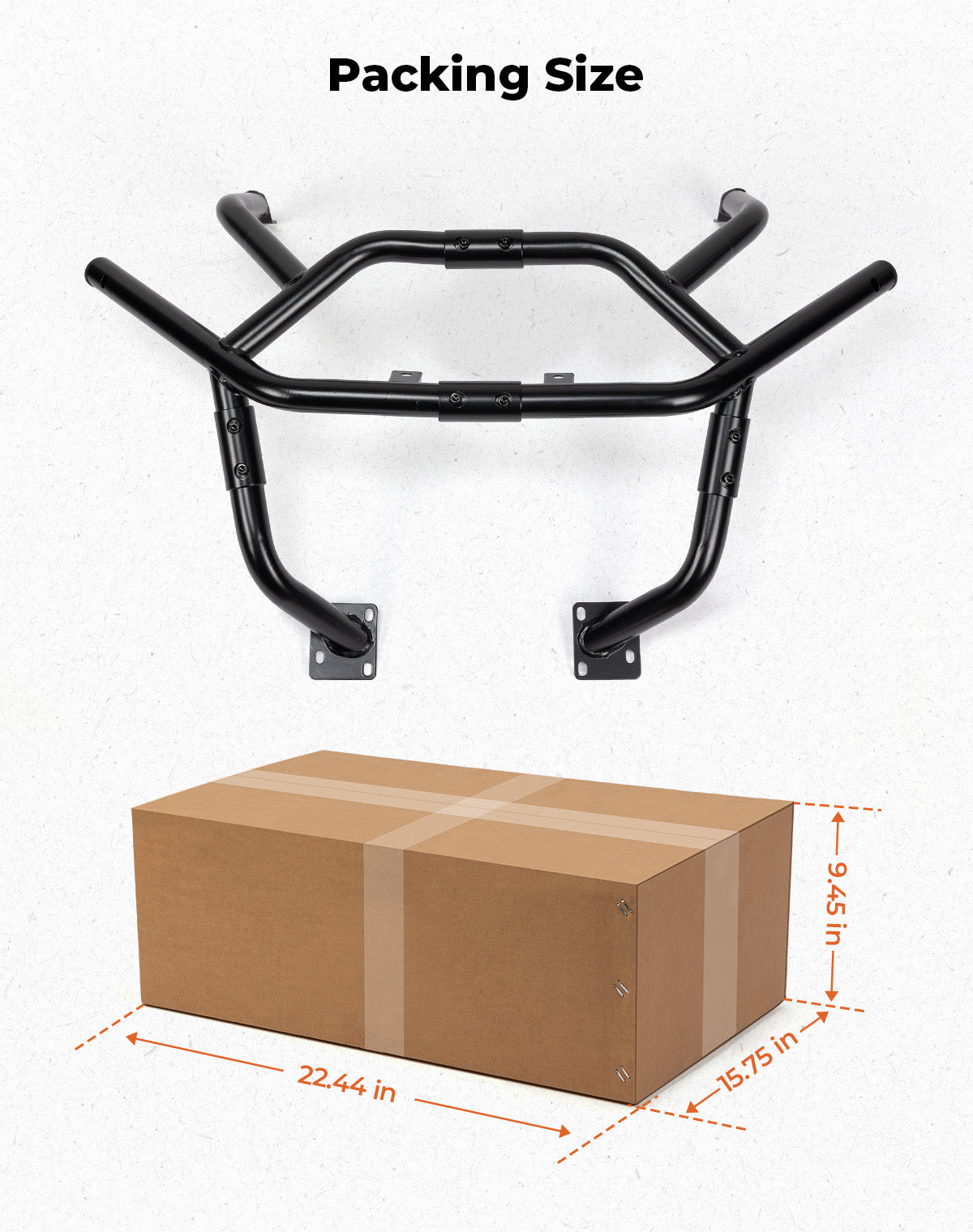 Kemimoto Front Bumper for Can-Am Commander 2021+ Metal Steel