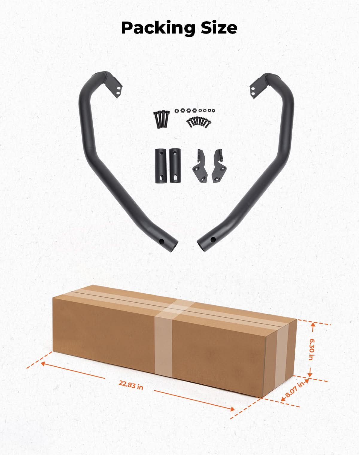 Kemimoto Front Corner Bumper for Can‑Am Commander 2021+