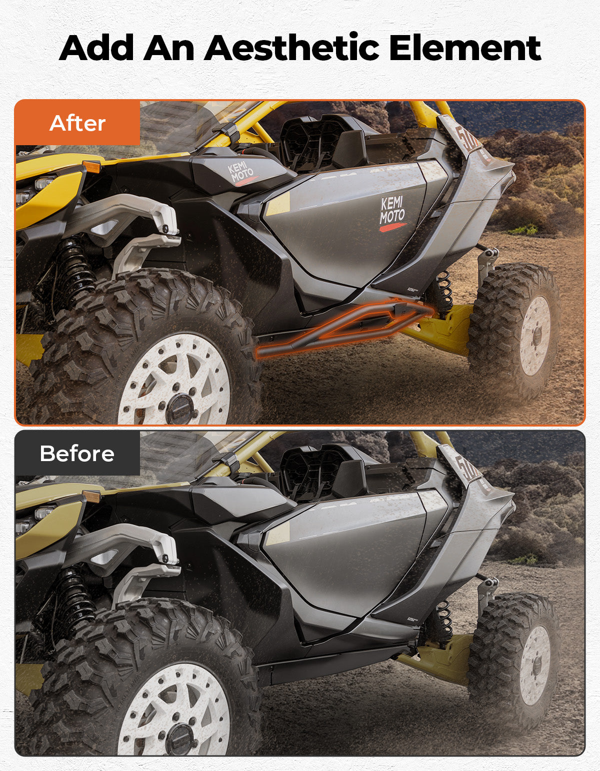 Nerf Bars Rock Sliders for Can‑Am Maverick R 2024+