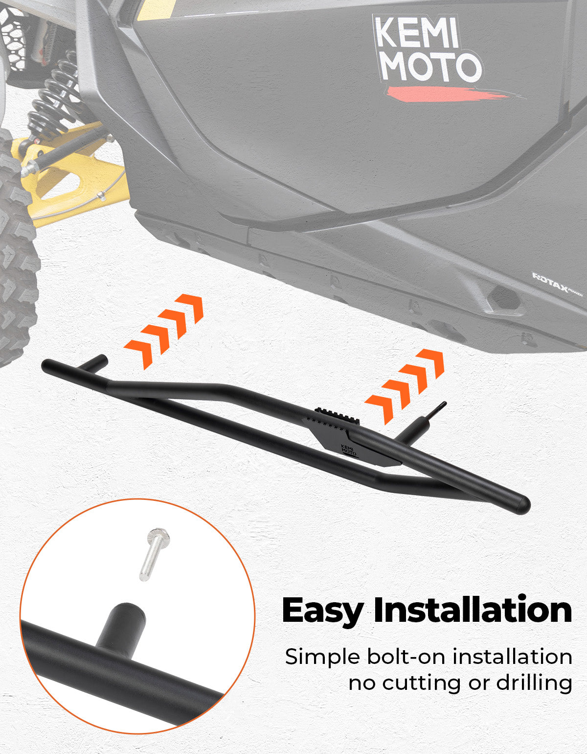 Nerf Bars Rock Sliders for Can‑Am Maverick R 2024+