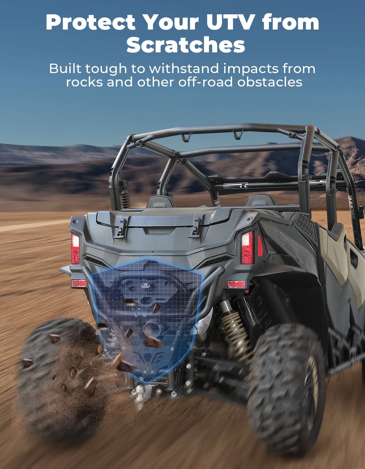 Kemimoto Rear Bumper Rust-Resistant Coating for CFMOTO ZForce 800/950 2023+