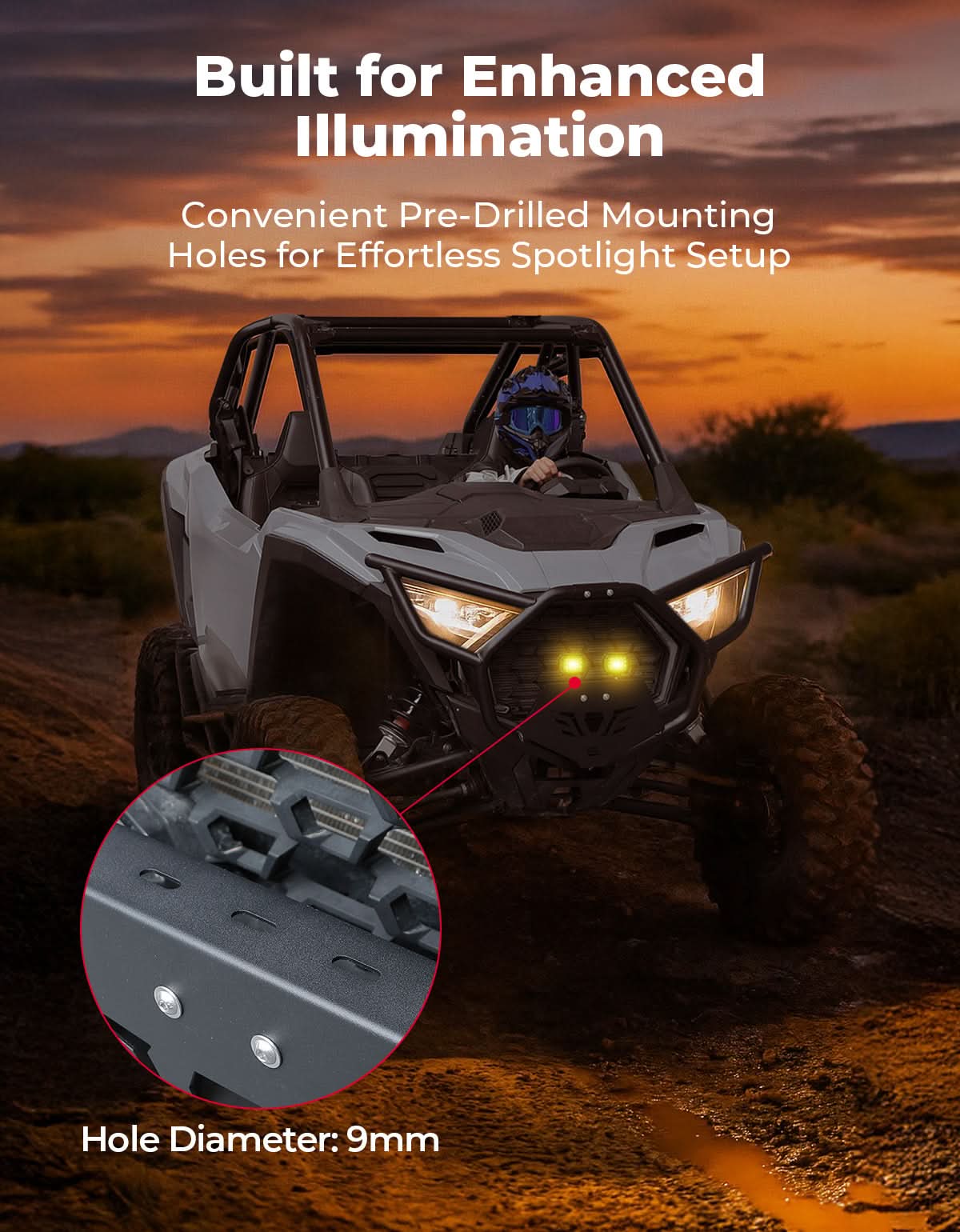 Kemimoto Front Bumper for Polaris RZR PRO XP 2026