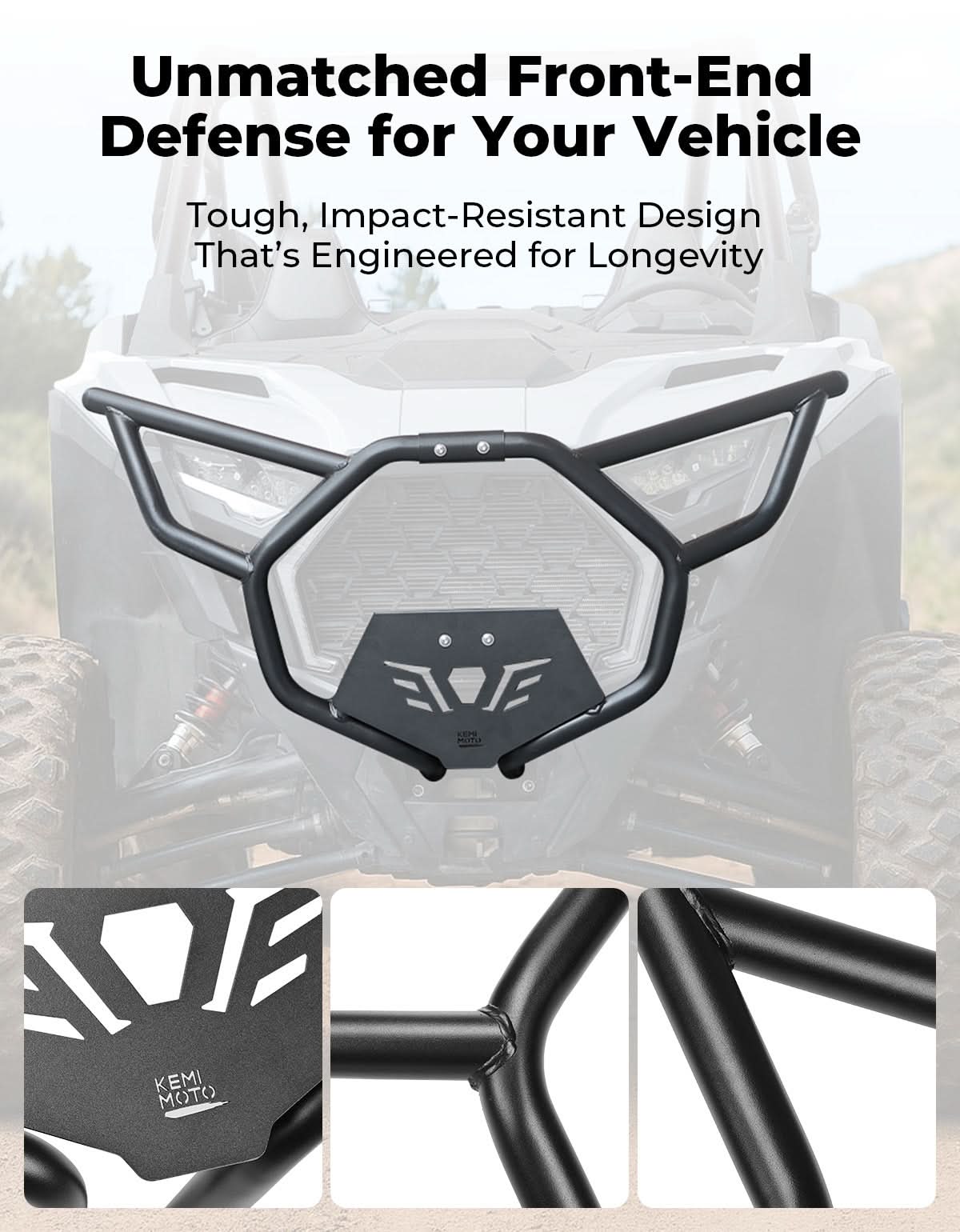 Kemimoto Front Bumper for Polaris RZR PRO XP 2026